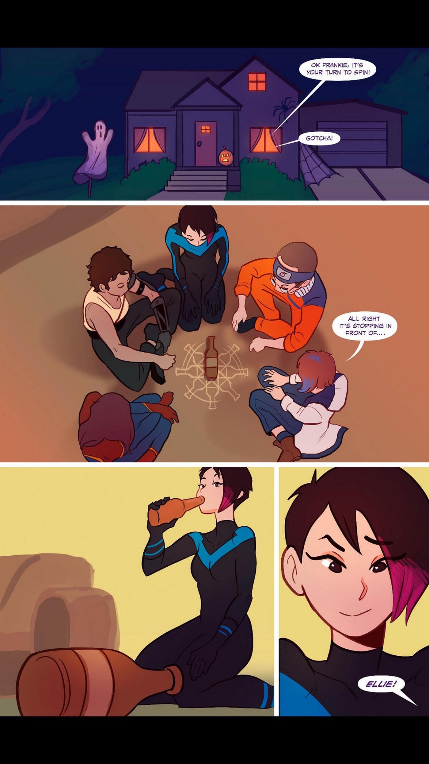 Ellie’s spooky streak [photo 1] - MangaPorn