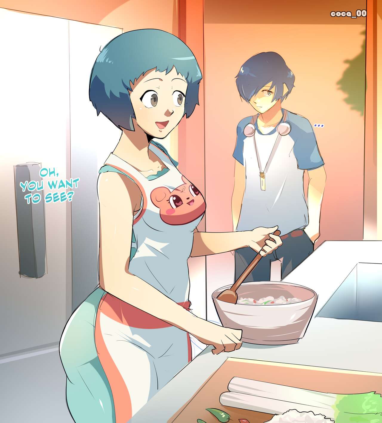 Cooking with Fuuka – Persona 3 [photo 1] - MangaPorn
