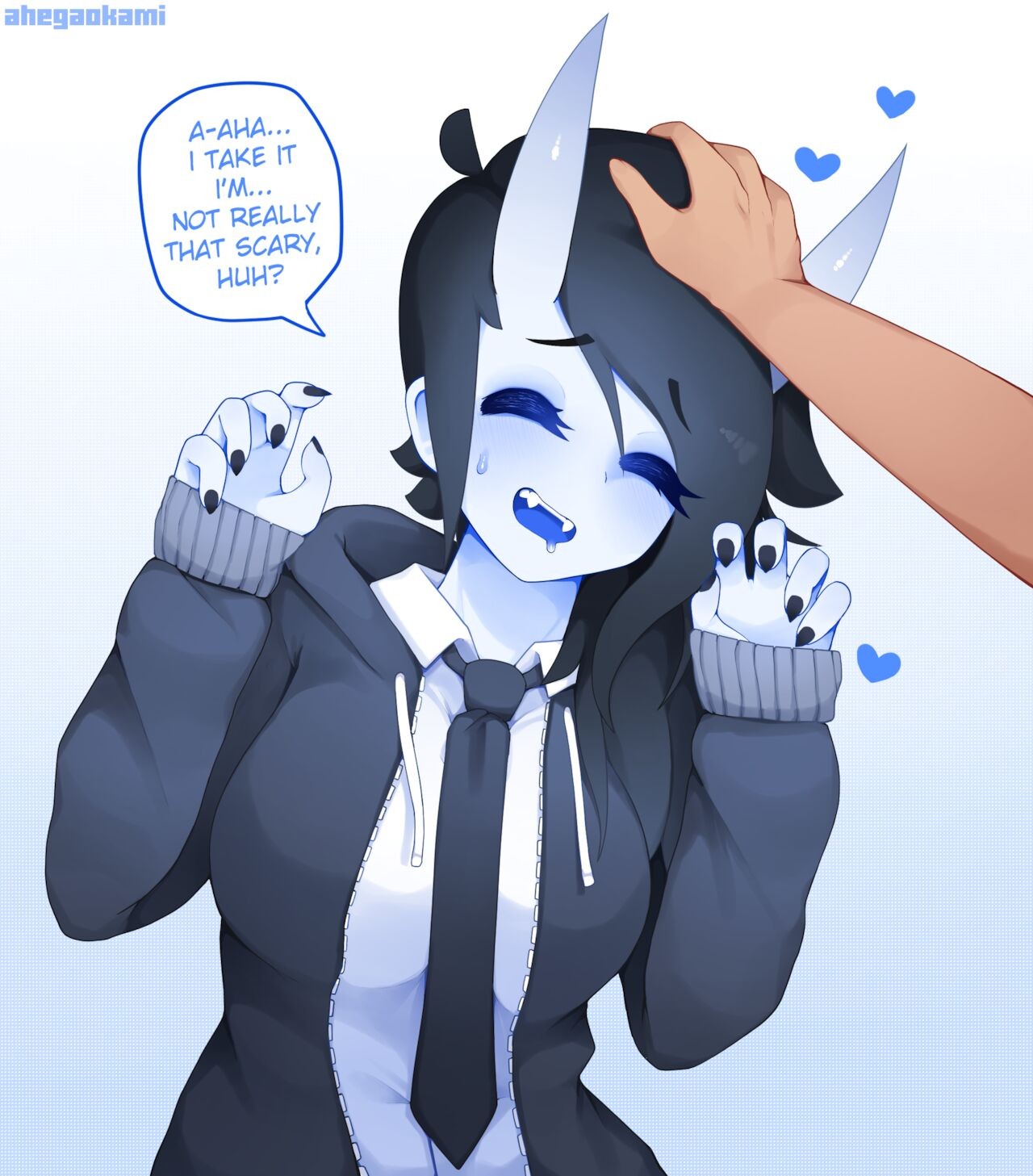 Oh Wow What A Ferocious Oni! So Scary!! – Ahegaokami [photo 2] - MangaPorn