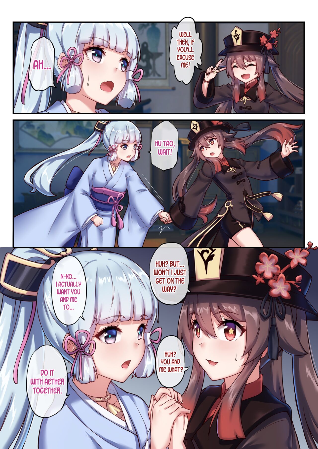 The Traveler’s Wives Hu Tao & Kamisato Ayaka – Longow Flintlock [photo 3] - MangaPorn