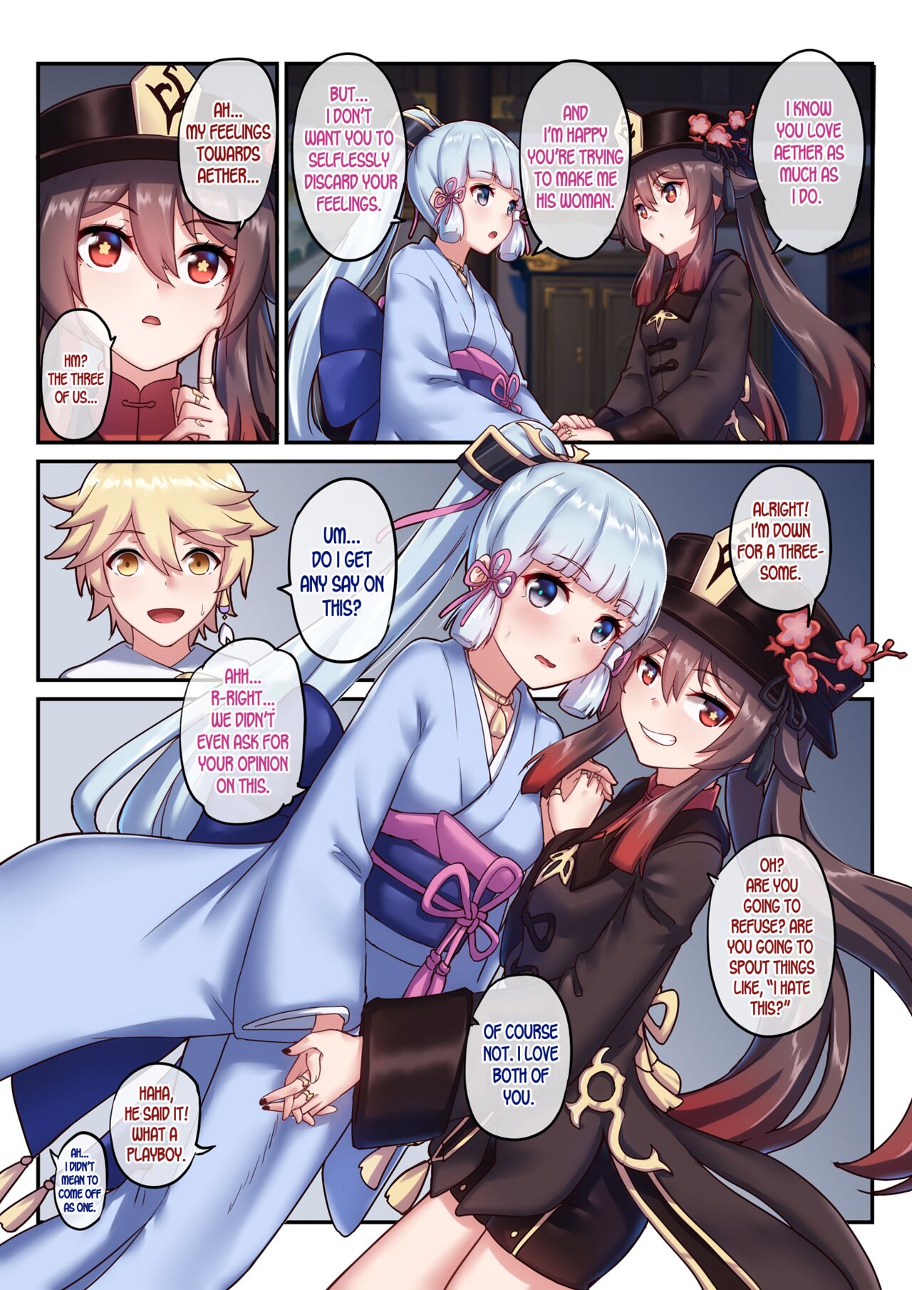 The Traveler’s Wives Hu Tao & Kamisato Ayaka – Longow Flintlock [photo 4] - MangaPorn