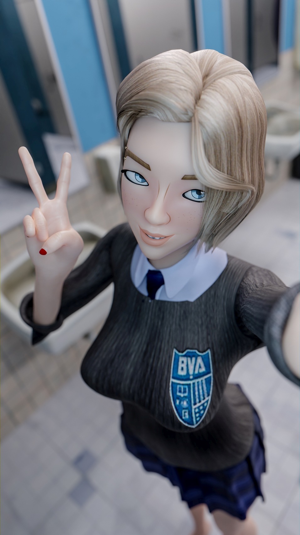 Gwen Stacy Bathroom Selfies – Citrus2077 [photo 1] - MangaPorn