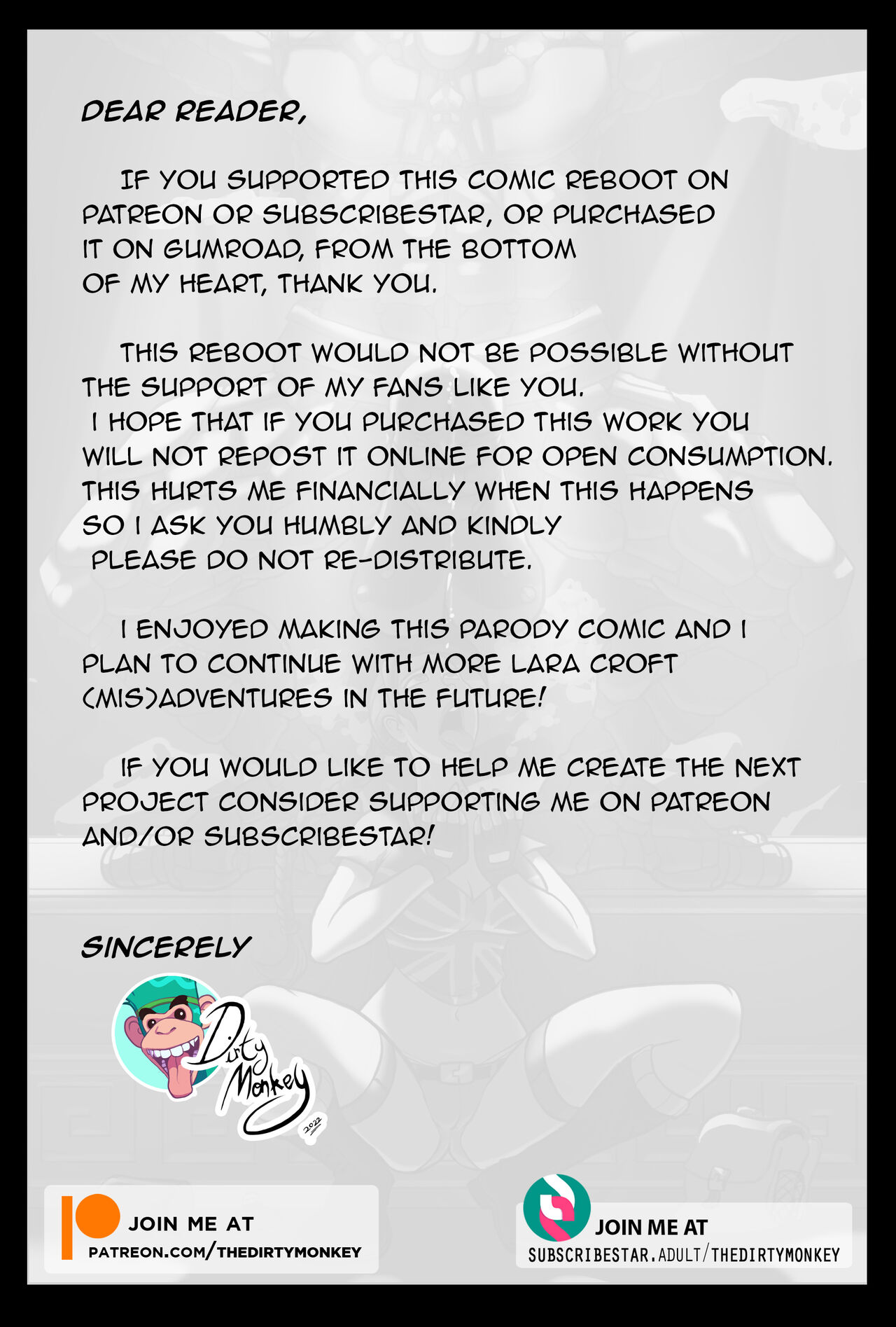 Lara Croft & The Guardian Of Pleasure – The Dirty Monkey [photo 3] - MangaPorn