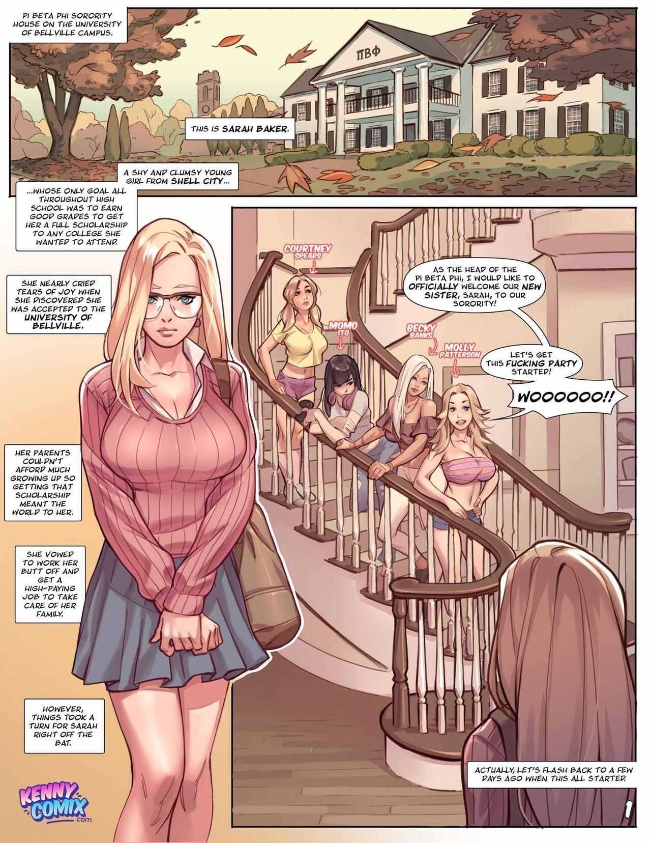 Naughty Sorority: The New Pledge – Kenny Comix [photo 2] - MangaPorn