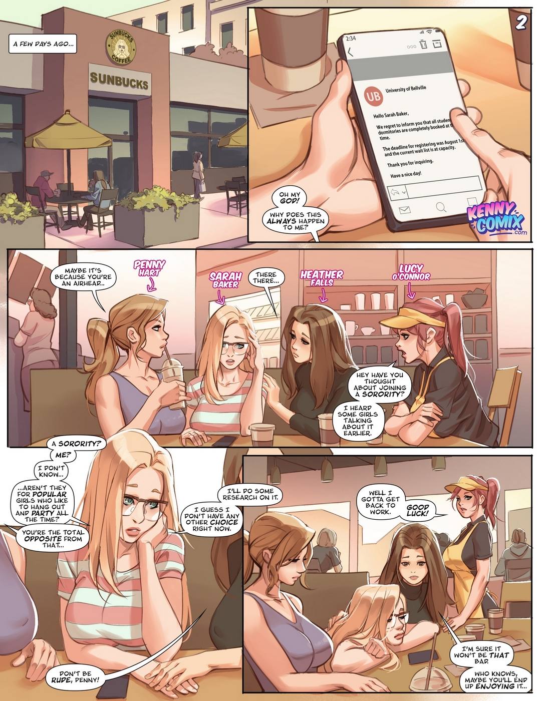 Naughty Sorority: The New Pledge – Kenny Comix [photo 3] - MangaPorn