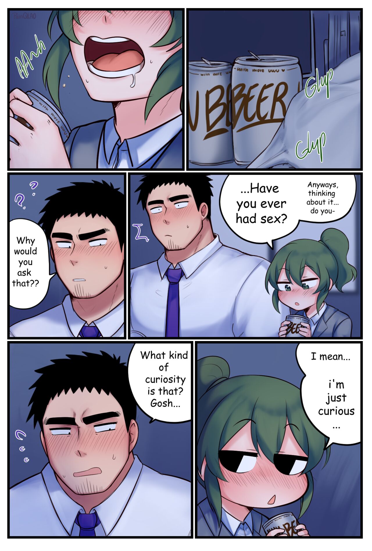 Night at the Office – PanQLAO [photo 3] - MangaPorn