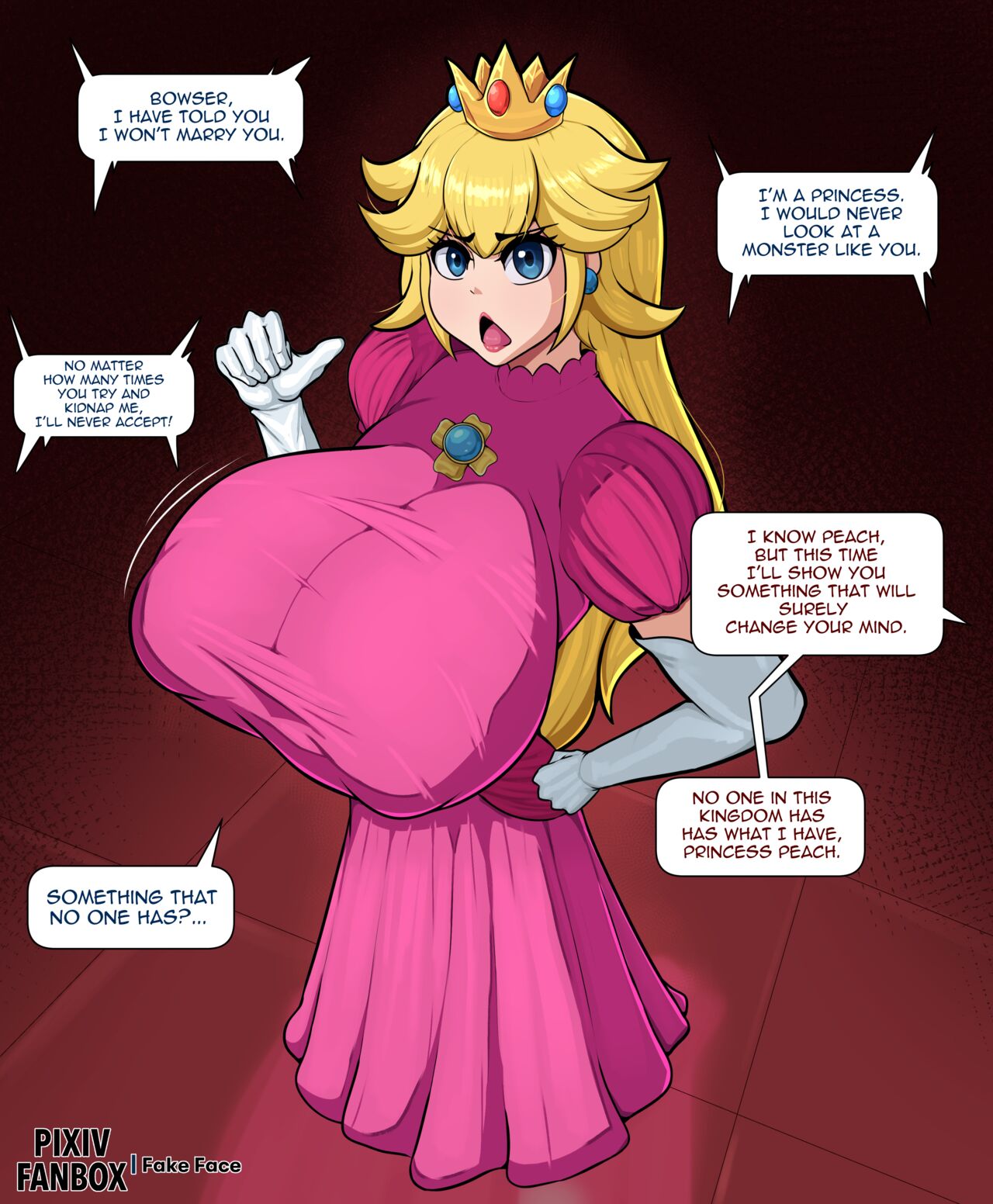 Princess Peach x Bowser – Fake Face [photo 1] - MangaPorn