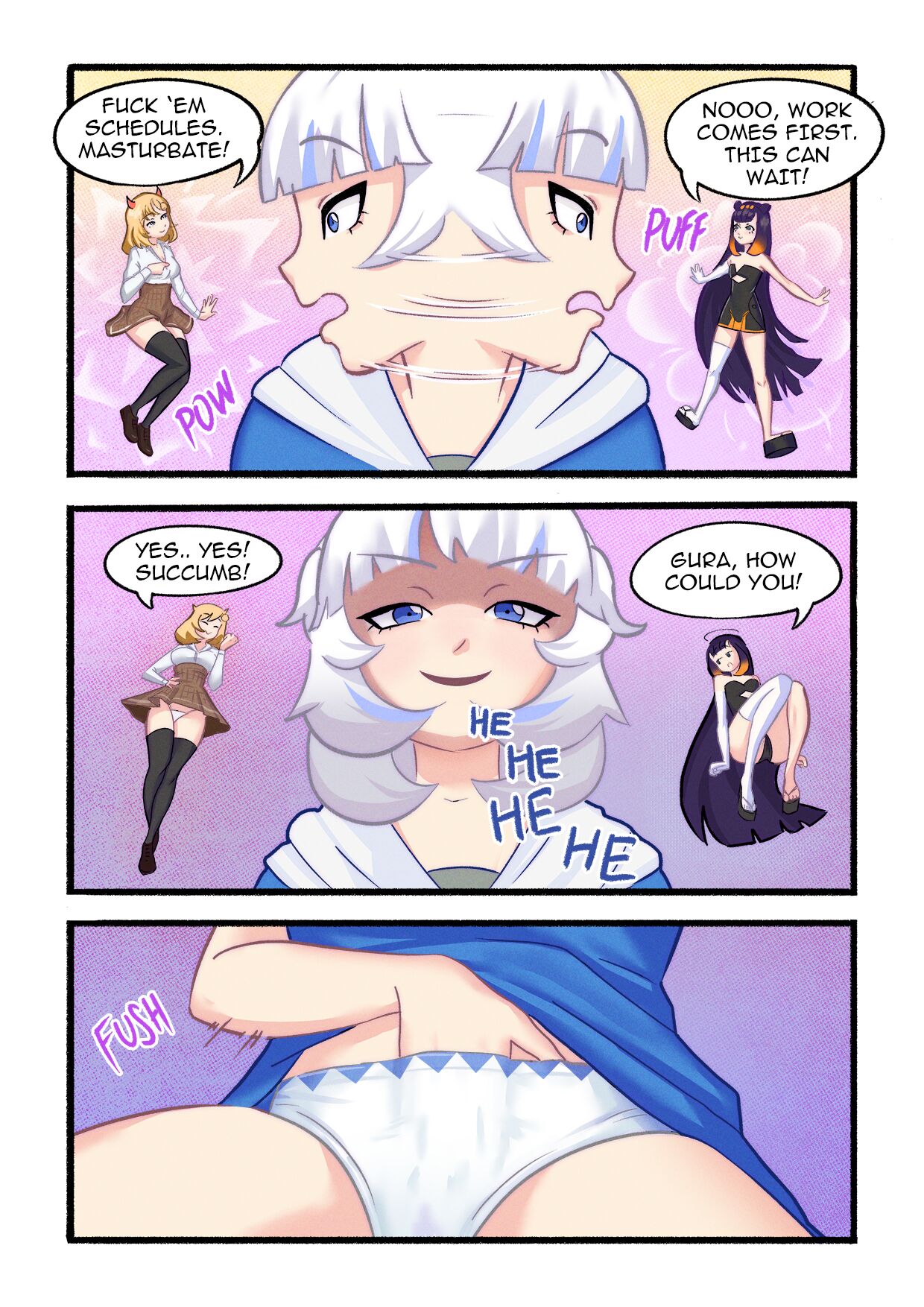 Gawr Gura Stream Routine – Young & Naughty [photo 4] - MangaPorn