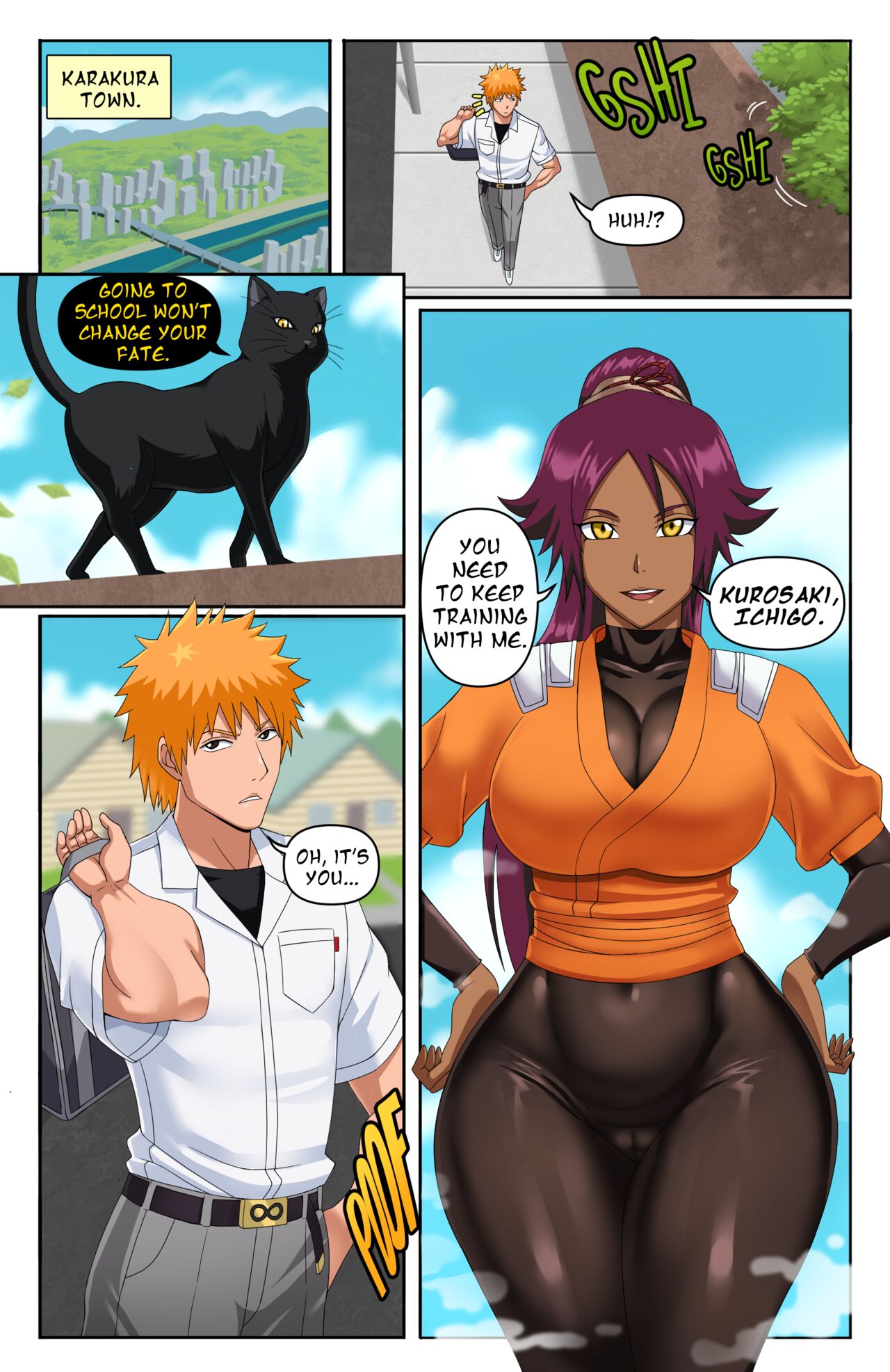 Yoruichi Comic – Pink Pawg [photo 1] - MangaPorn