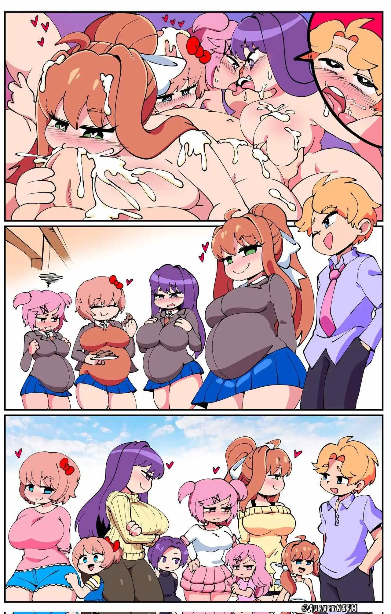 Senpai X DDLC Girls – Quaver [photo 6] - MangaPorn