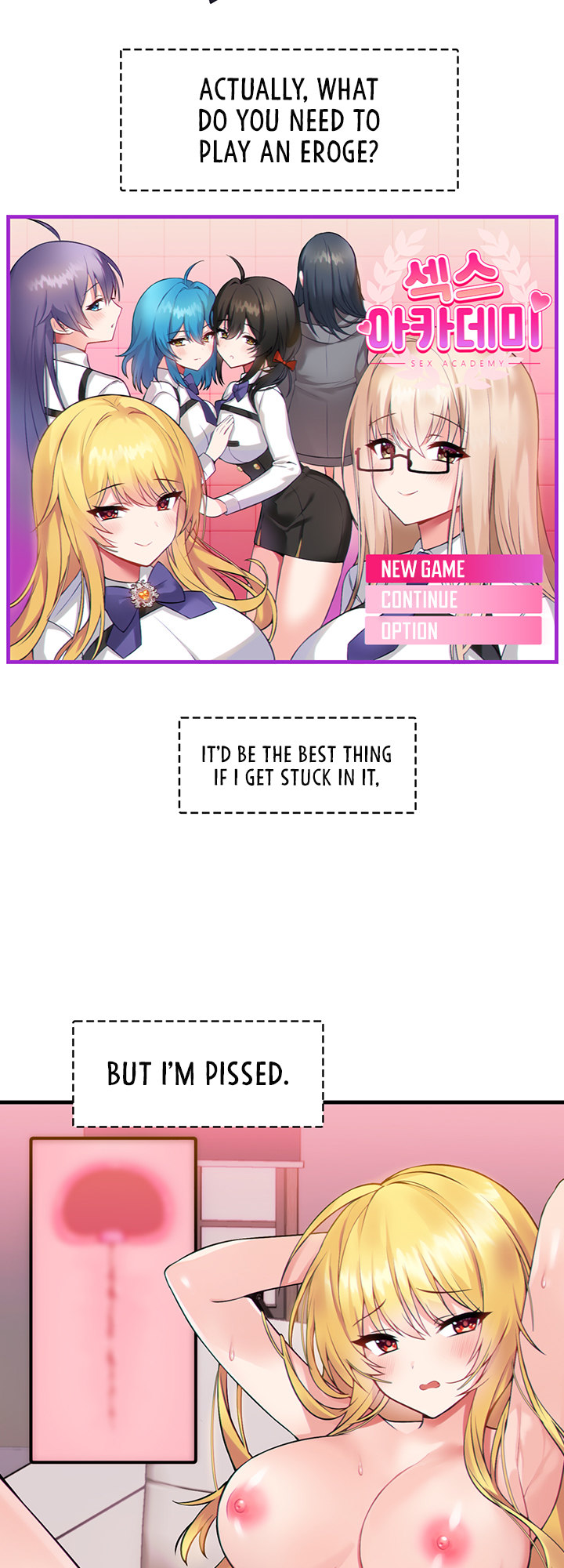 Trapped in the Academy’s Eroge - Chapter 1 [photo 2] - MangaPorn