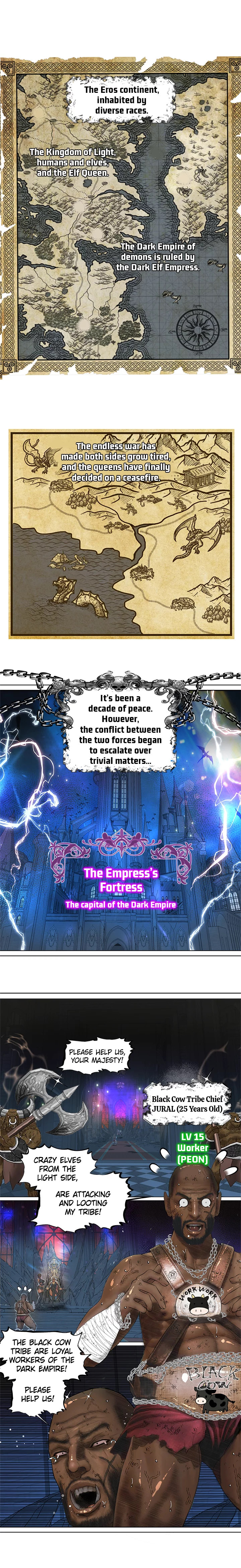 The DARK ELF QUEEN and the SLAVE ORC - Chapter 1 [photo 1] - MangaPorn