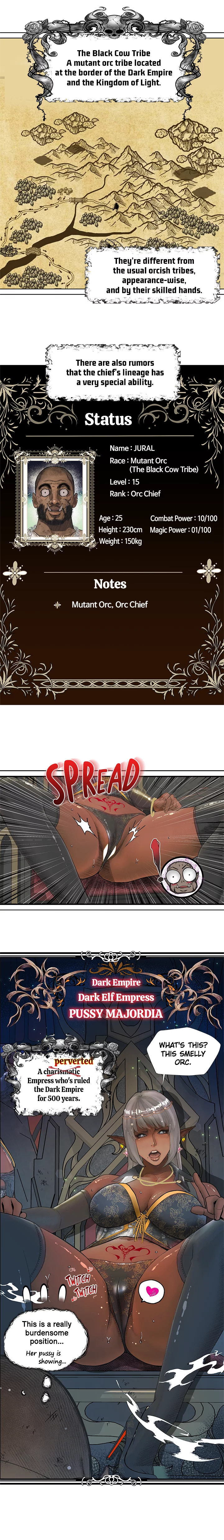 The DARK ELF QUEEN and the SLAVE ORC - Chapter 1 [photo 2] - MangaPorn