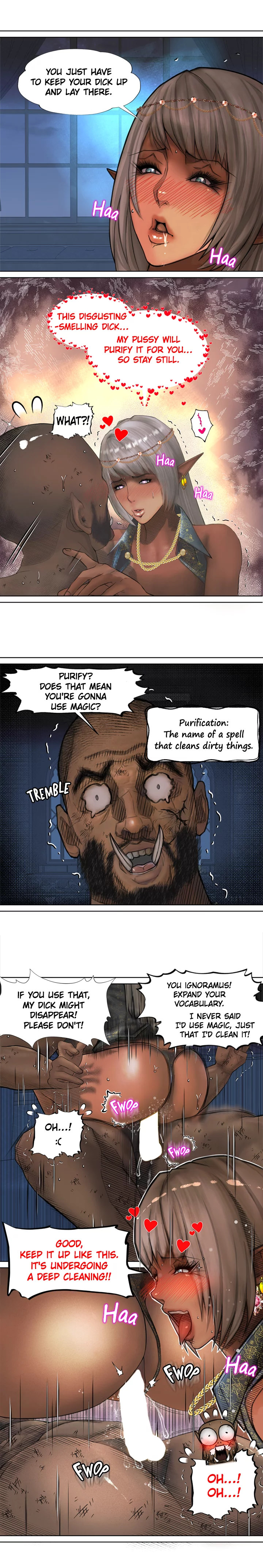 The DARK ELF QUEEN and the SLAVE ORC - Chapter 2 [photo 3] - MangaPorn