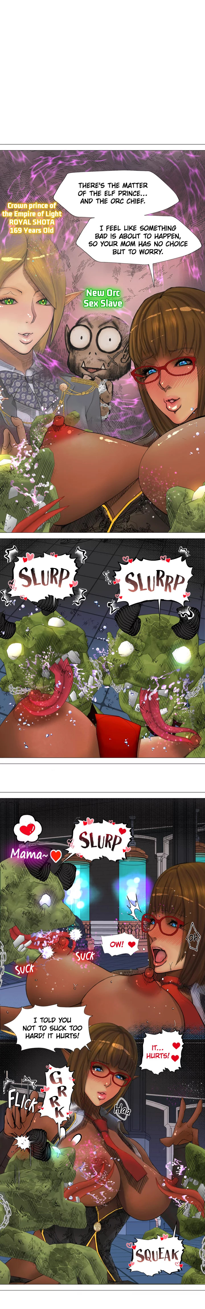 The DARK ELF QUEEN and the SLAVE ORC - Chapter 4 [photo 1] - MangaPorn