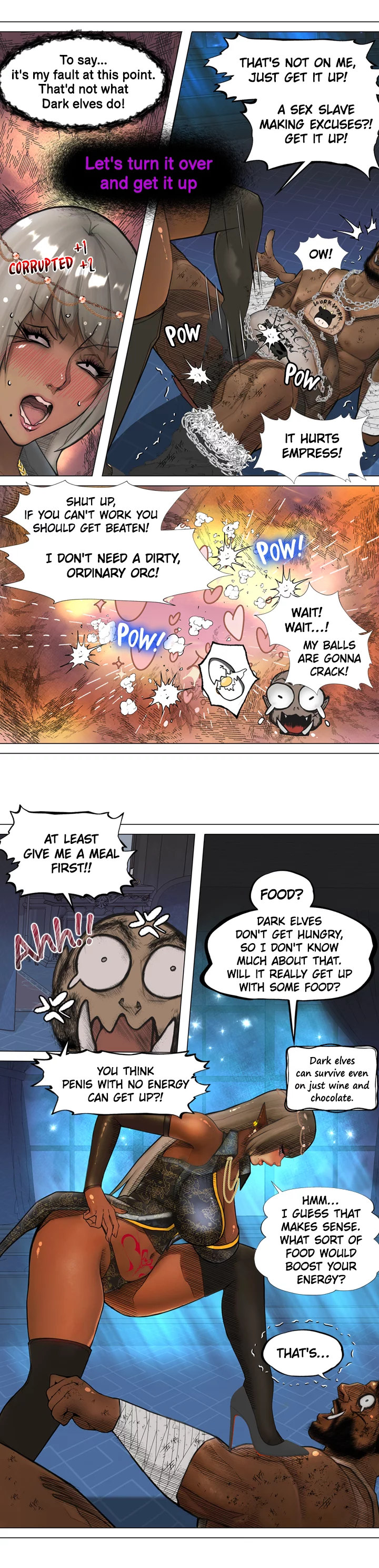 The DARK ELF QUEEN and the SLAVE ORC - Chapter 6 [photo 5] - MangaPorn