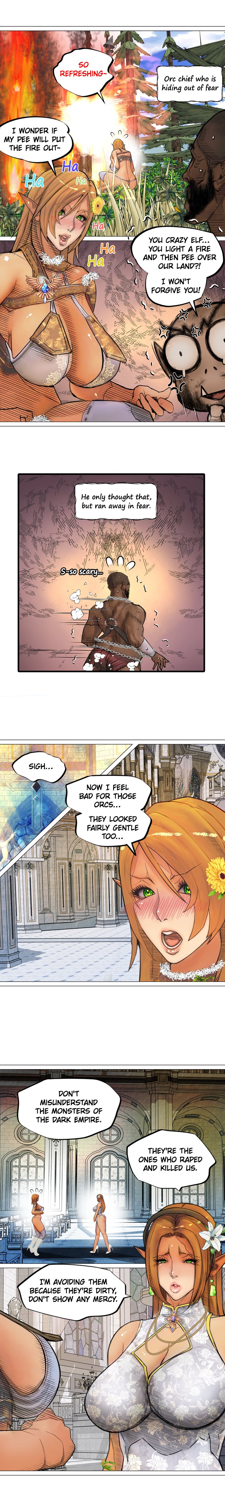 The DARK ELF QUEEN and the SLAVE ORC - Chapter 9 [photo 11] - MangaPorn