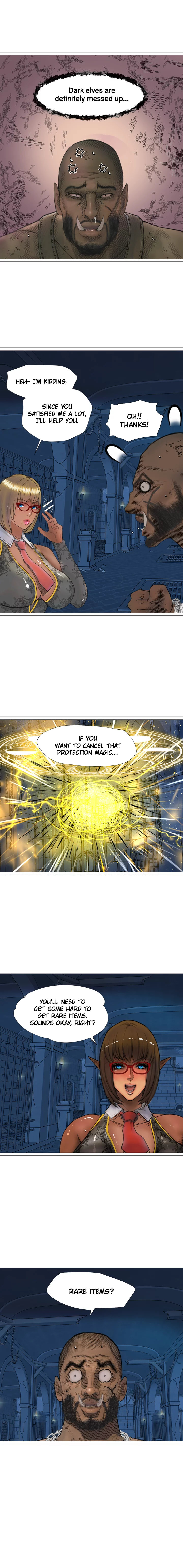 The DARK ELF QUEEN and the SLAVE ORC - Chapter 17 [photo 2] - MangaPorn