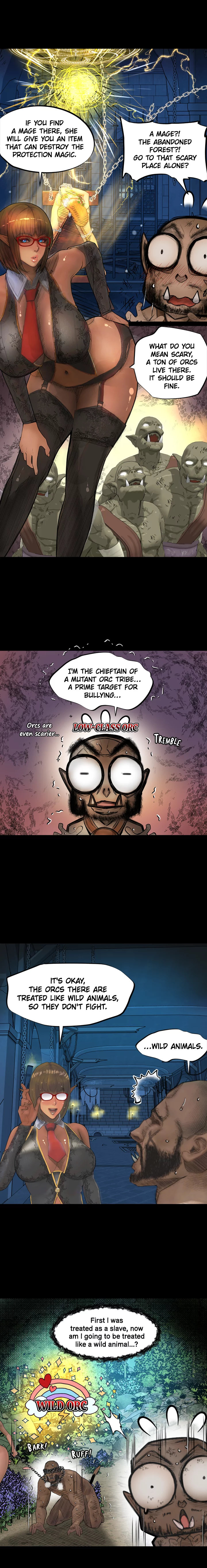 The DARK ELF QUEEN and the SLAVE ORC - Chapter 17 [photo 7] - MangaPorn