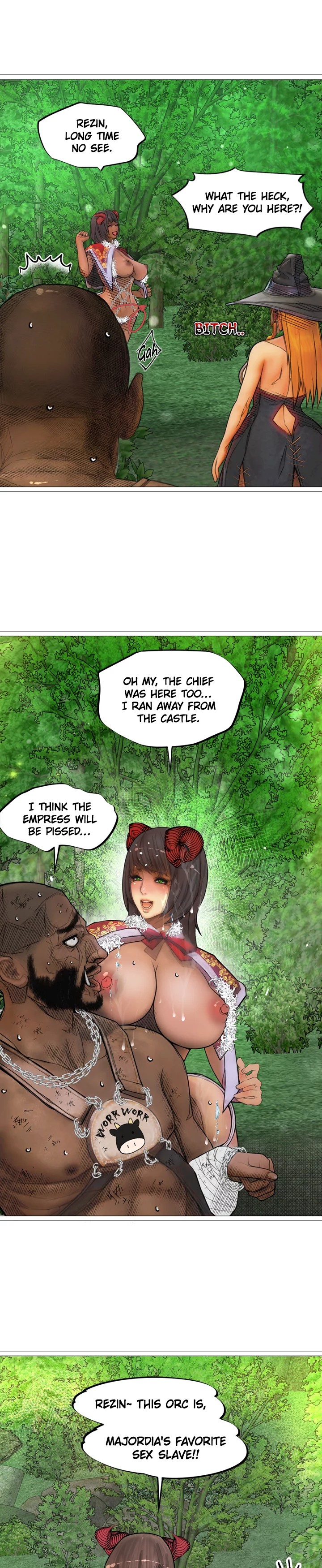 The DARK ELF QUEEN and the SLAVE ORC - Chapter 18 [photo 9] - MangaPorn