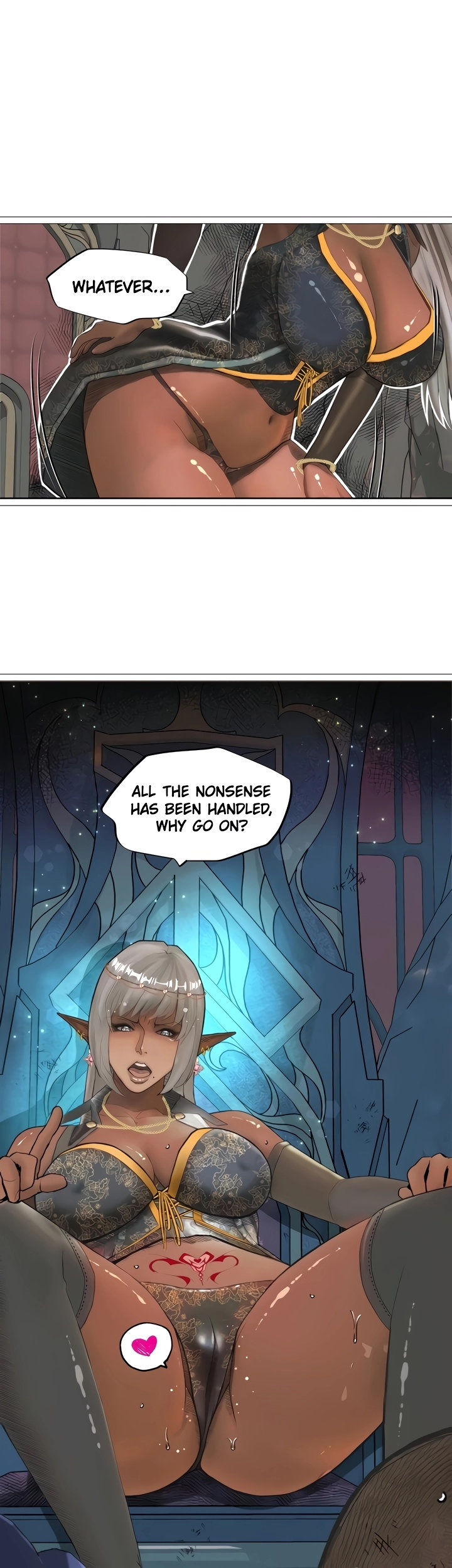 The DARK ELF QUEEN and the SLAVE ORC - Chapter 24 [photo 1] - MangaPorn