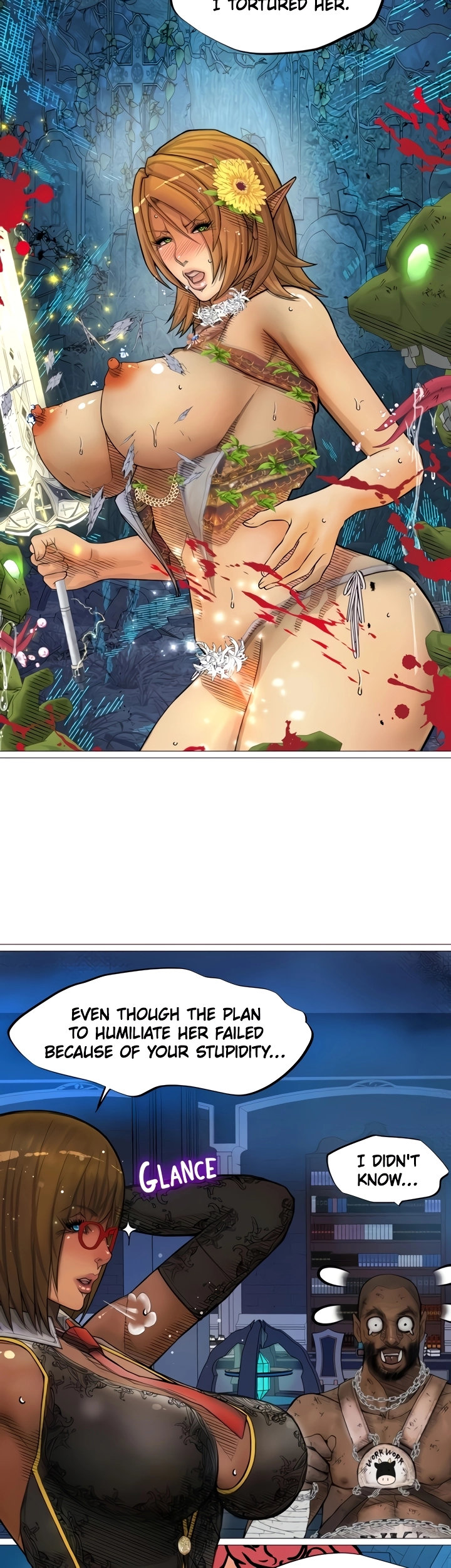 The DARK ELF QUEEN and the SLAVE ORC - Chapter 25 [photo 27] - MangaPorn