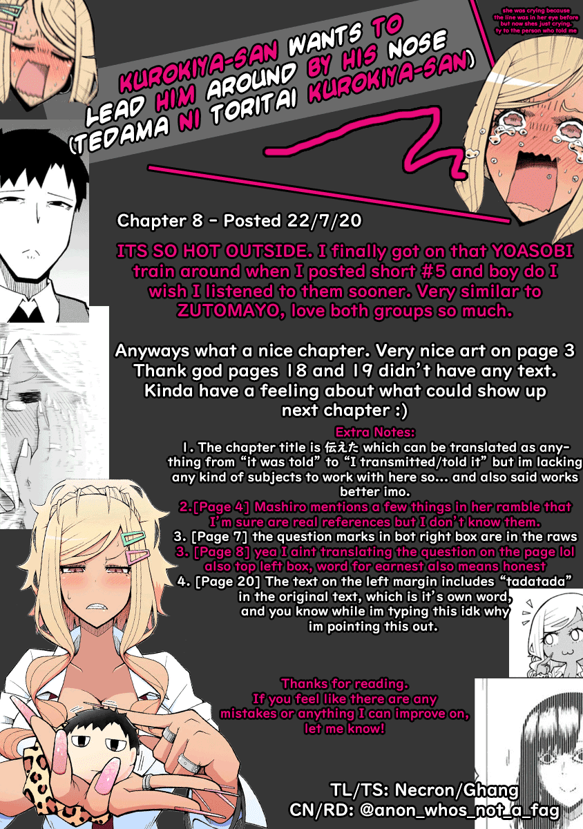 Tedama ni Toritai Kurokiya-san - Chapter 8 [photo 21] - MangaPorn