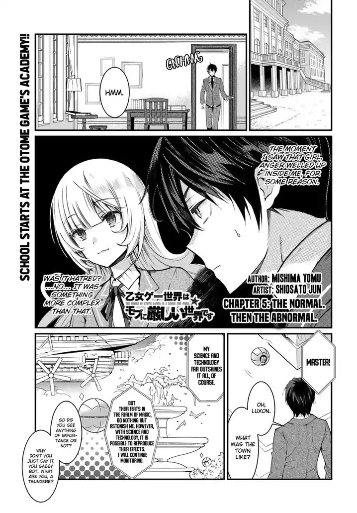 Otome Game Sekai wa Mob ni Kibishii Sekai desu - Chapter 5 [photo 2] - MangaPorn