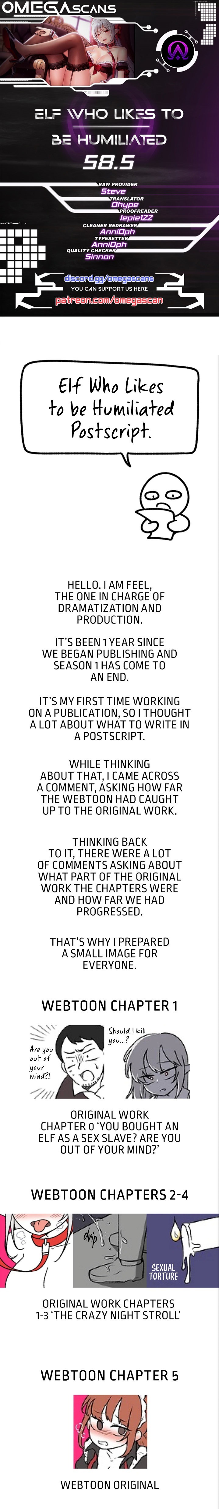 Elf Who Likes To Be Humiliated - Chapter 58.5 [photo 1] - MangaPorn