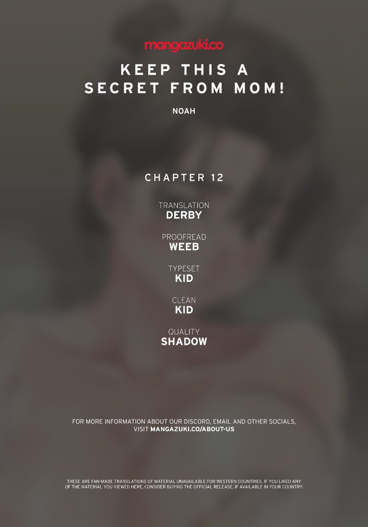 Keep it a secret from your mother! - Chapter 12 [photo 1] - MangaPorn