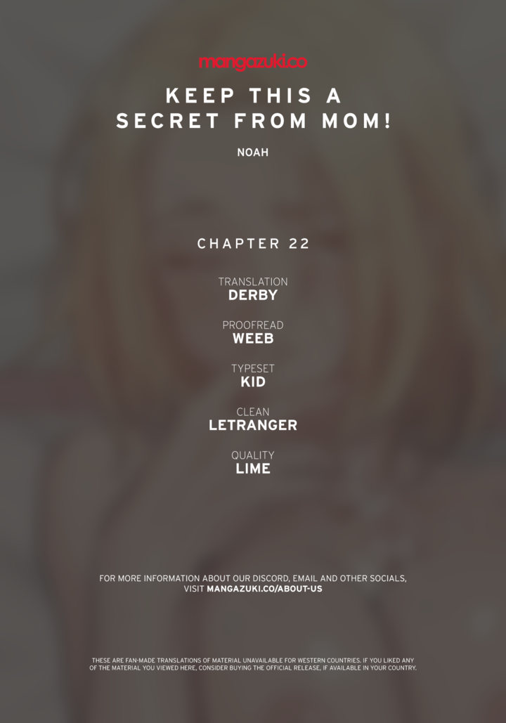 Keep it a secret from your mother! - Chapter 22 [photo 1] - MangaPorn