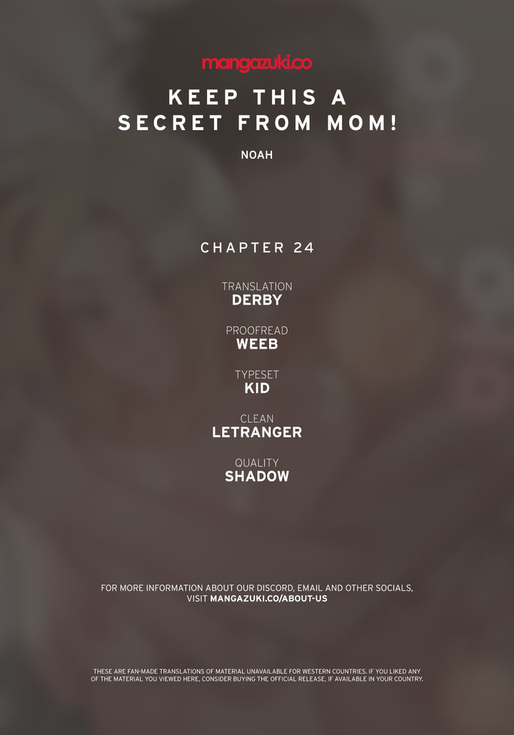 Keep it a secret from your mother! - Chapter 24 [photo 1] - MangaPorn