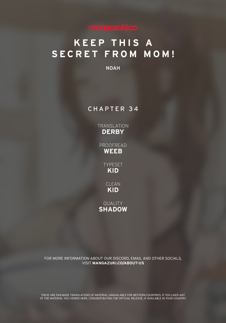 Keep it a secret from your mother! - Chapter 34 [photo 1] - MangaPorn