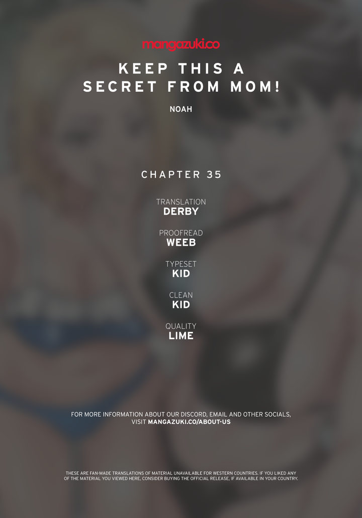 Keep it a secret from your mother! - Chapter 35 [photo 1] - MangaPorn