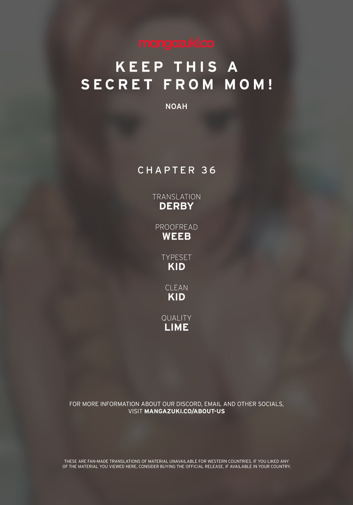 Keep it a secret from your mother! - Chapter 36 [photo 1] - MangaPorn