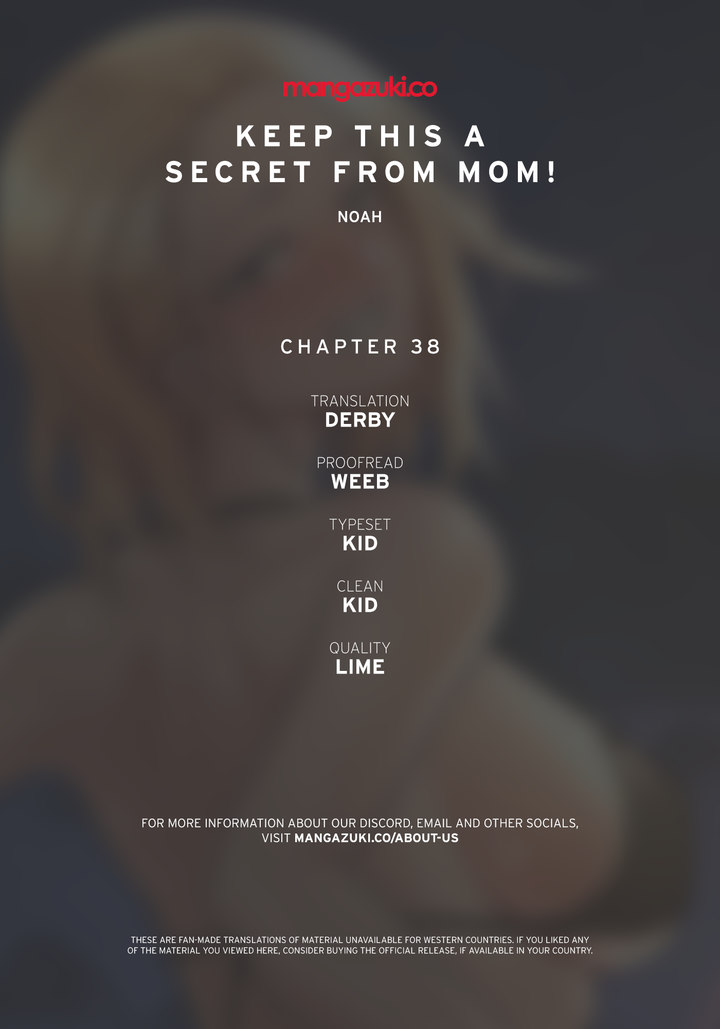 Keep it a secret from your mother! - Chapter 38 [photo 1] - MangaPorn