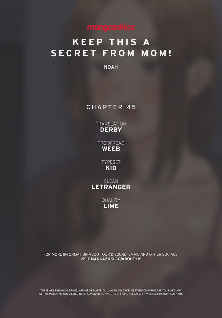 Keep it a secret from your mother! - Chapter 45 [photo 1] - MangaPorn