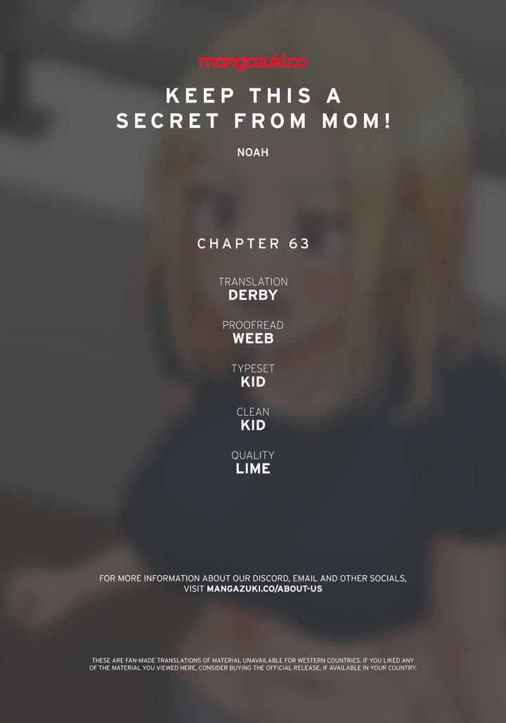 Keep it a secret from your mother! - Chapter 63 [photo 1] - MangaPorn