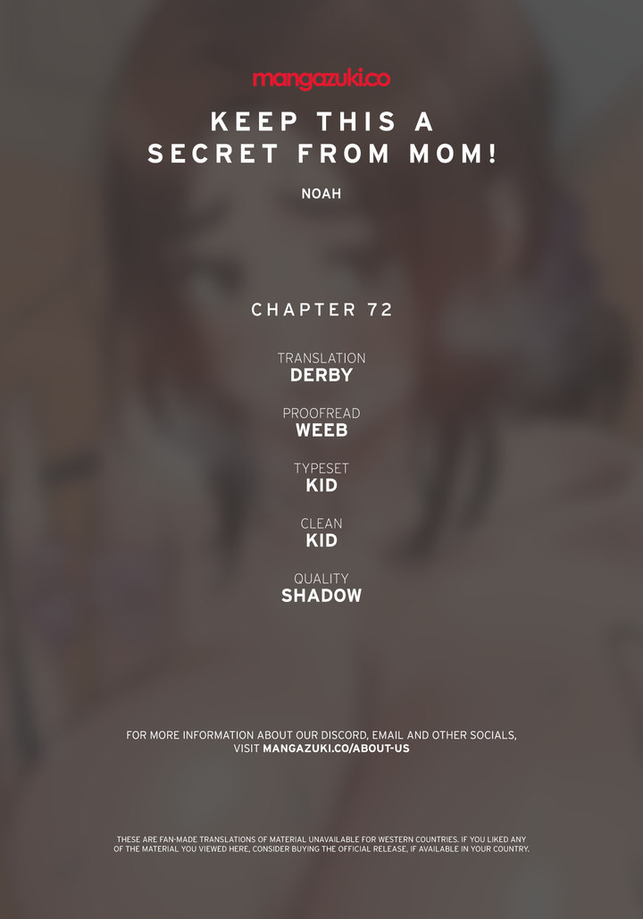 Keep it a secret from your mother! - Chapter 72 [photo 1] - MangaPorn