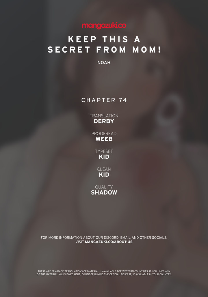 Keep it a secret from your mother! - Chapter 74 [photo 1] - MangaPorn