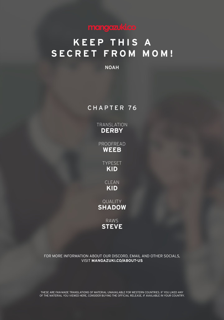 Keep it a secret from your mother! - Chapter 76 [photo 1] - MangaPorn