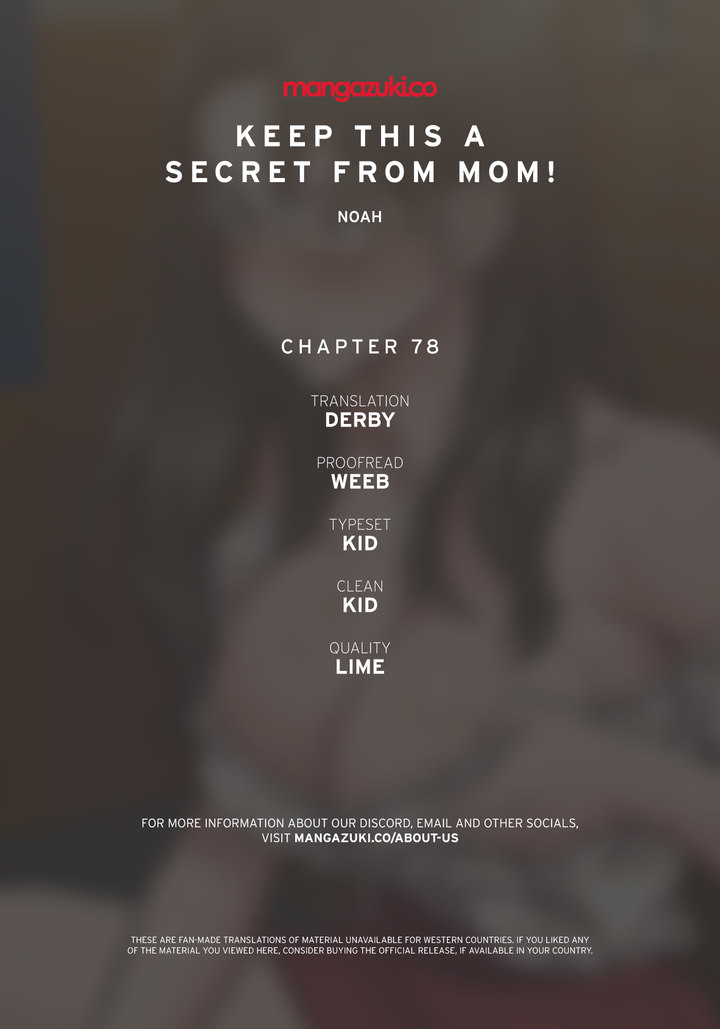 Keep it a secret from your mother! - Chapter 78 [photo 1] - MangaPorn