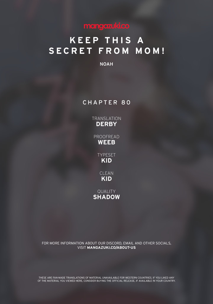 Keep it a secret from your mother! - Chapter 80 [photo 1] - MangaPorn
