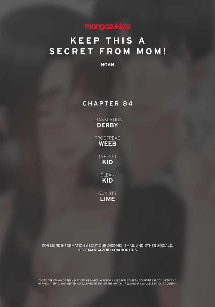 Keep it a secret from your mother! - Chapter 84 [photo 1] - MangaPorn