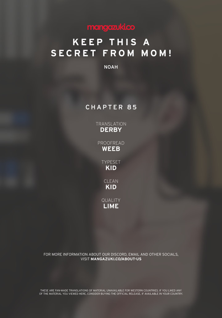 Keep it a secret from your mother! - Chapter 85 [photo 1] - MangaPorn