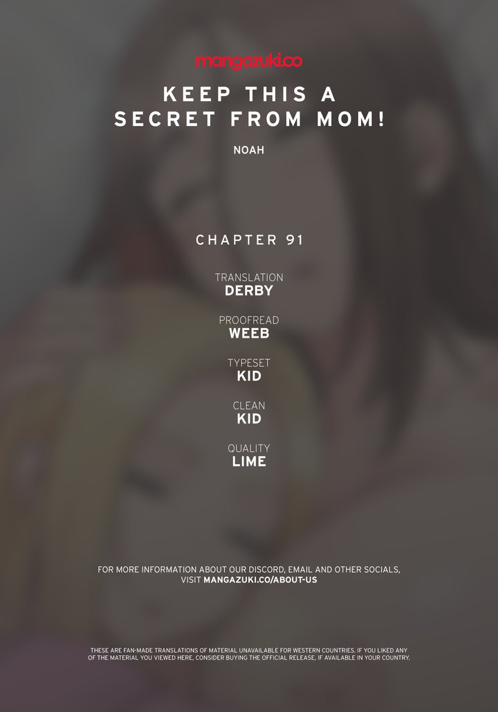 Keep it a secret from your mother! - Chapter 91 [photo 1] - MangaPorn