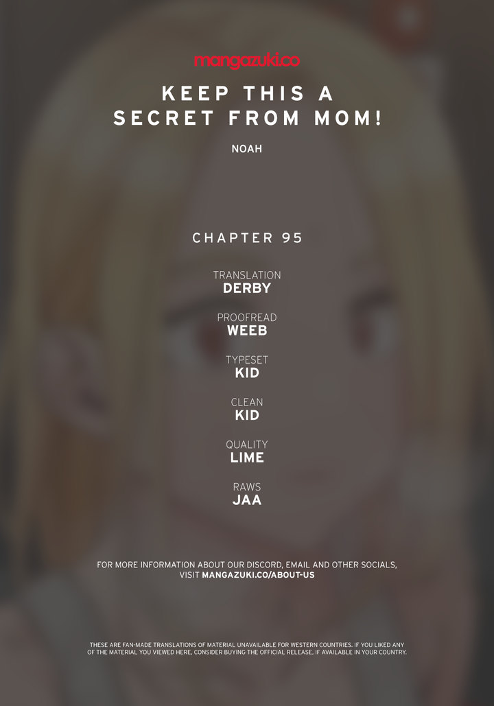 Keep it a secret from your mother! - Chapter 95 [photo 1] - MangaPorn