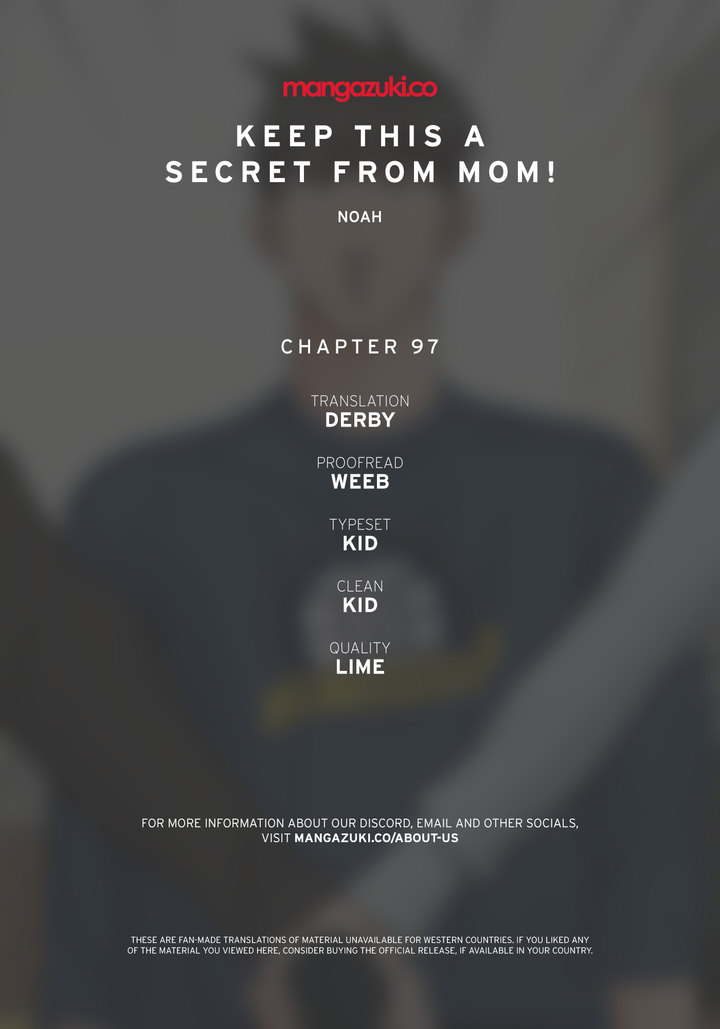 Keep it a secret from your mother! - Chapter 97 [photo 1] - MangaPorn