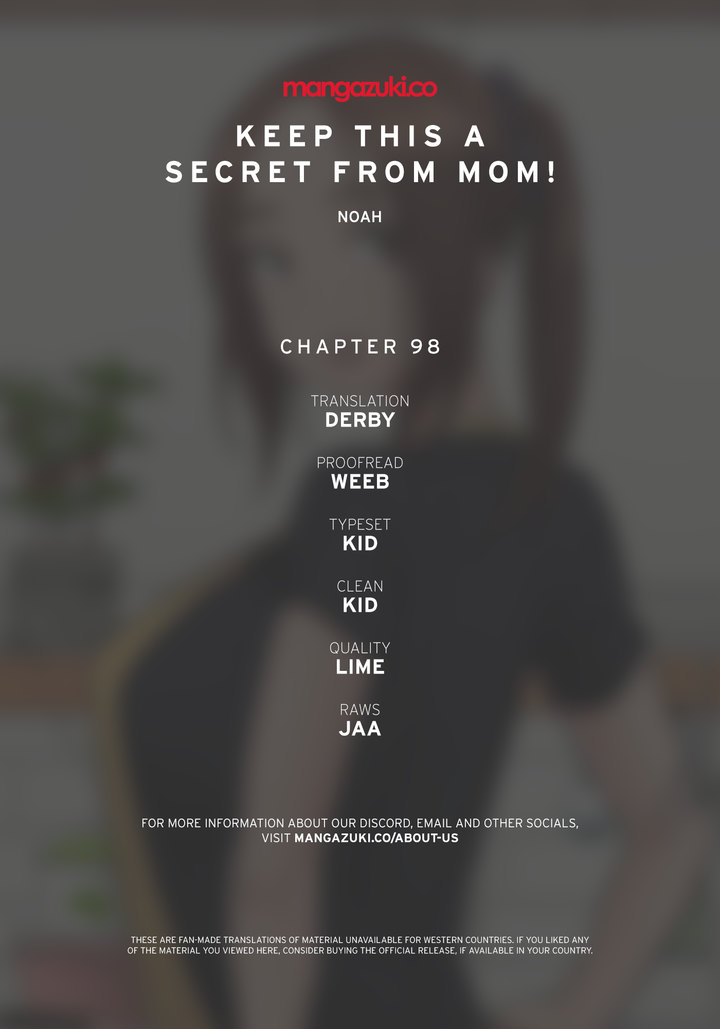 Keep it a secret from your mother! - Chapter 98 [photo 1] - MangaPorn