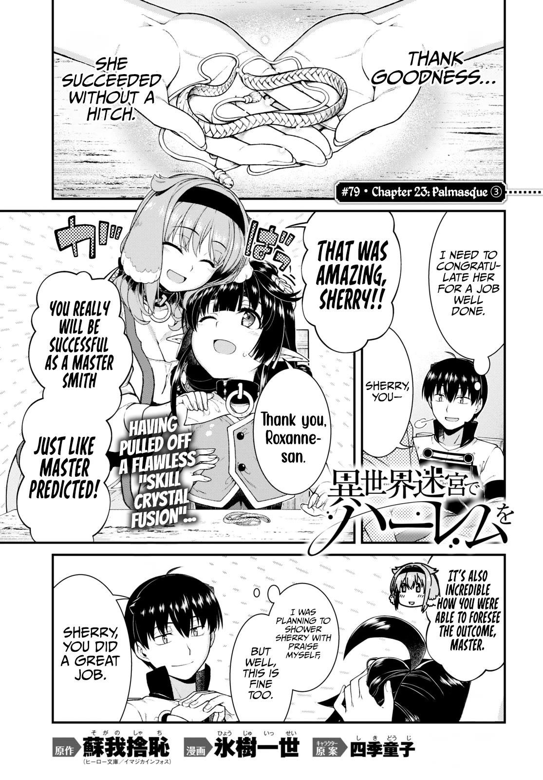 Isekai Meikyuu de Harem wo - Chapter 79 [photo 1] - MangaPorn